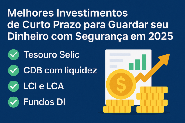 melhores investimentos de curto prazo para guardar seu dinheiro em 2025
