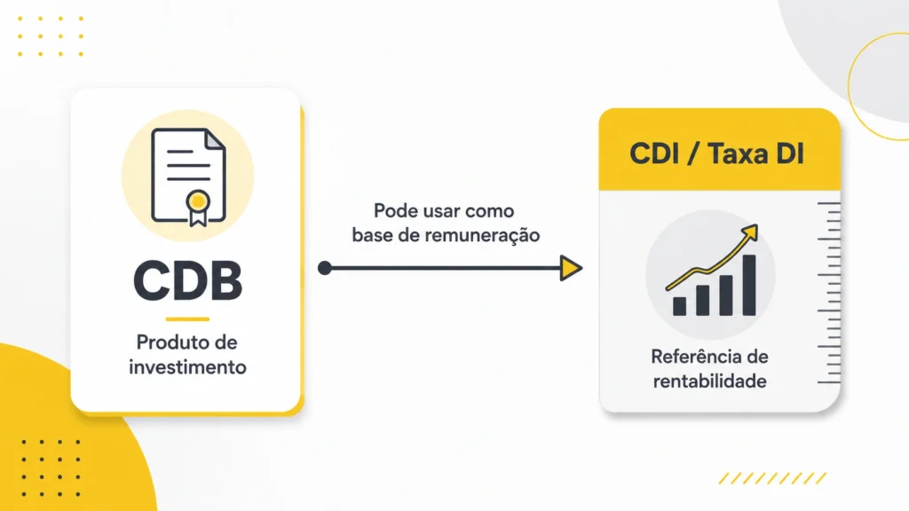Diferença entre CDB como investimento e CDI como referência de rentabilidade