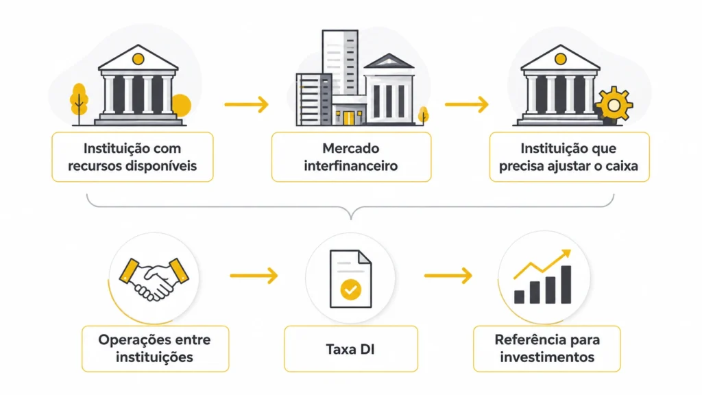 Como funciona o CDI entre instituições financeiras e como surge a Taxa DI